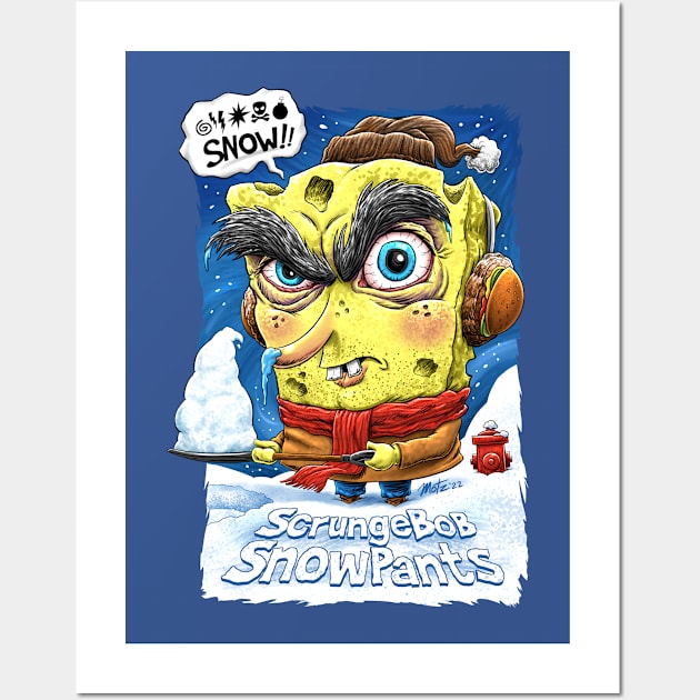 ScrungeBob Snowpants Wall Art by Motzart